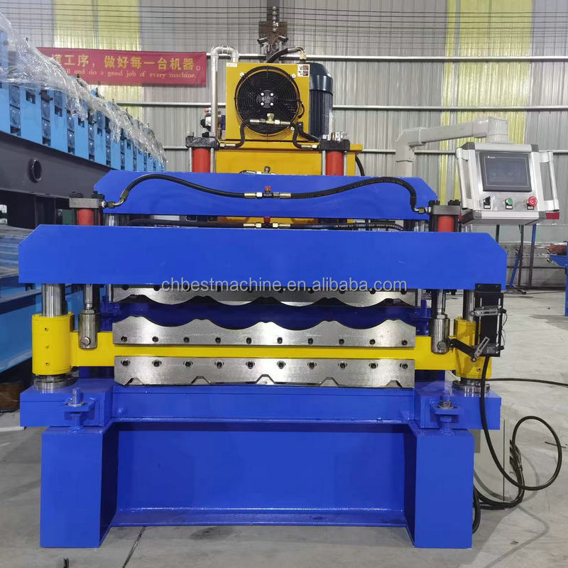 Metal Roofing Sheet Double Layer Making Roll Forming Manufacturing Machine