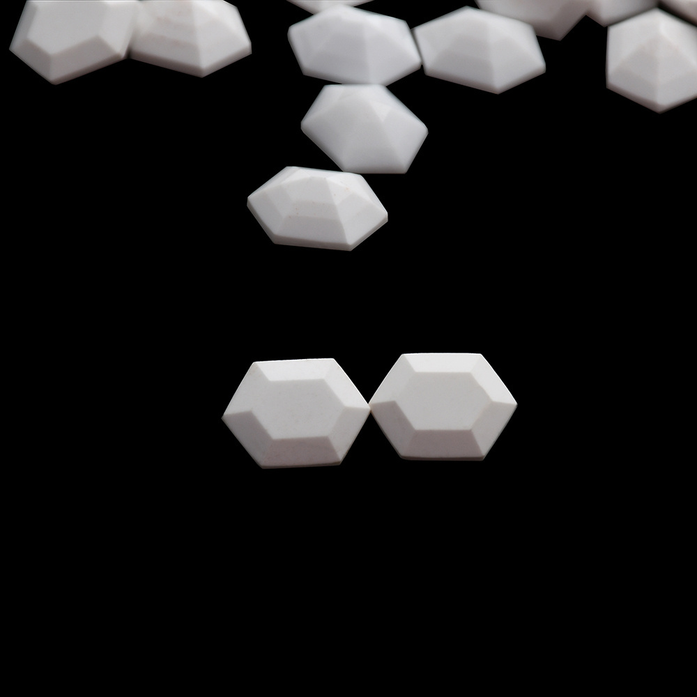 High Quality White Agate onyx Wholesale Cut Hexagon Octagon Rose Cutting Onyx Used For jewelry White Agate gems