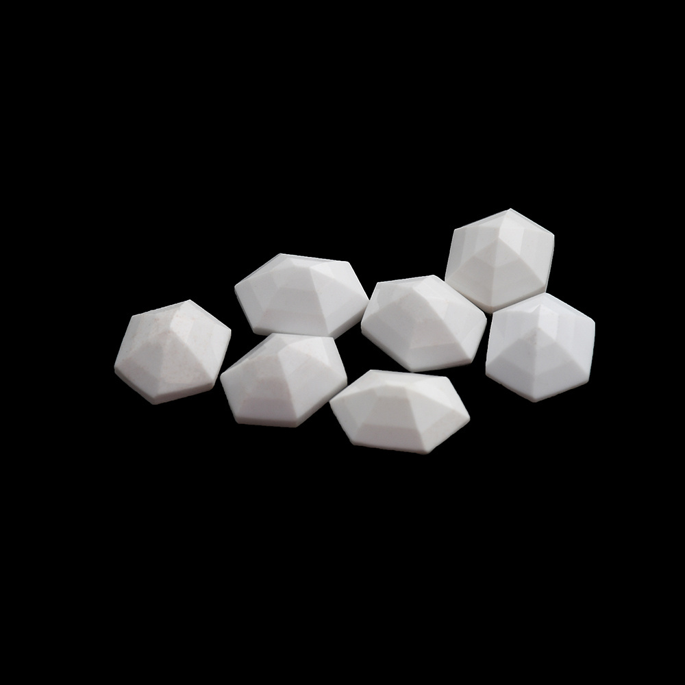 High Quality White Agate onyx Wholesale Cut Hexagon Octagon Rose Cutting Onyx Used For jewelry White Agate gems