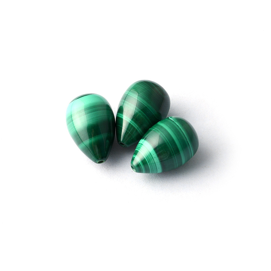 Nature malachite gemstone beads natural carved raw gemstone jewelry malachite