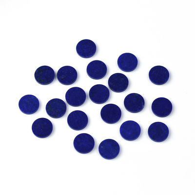 Natural Lapis lazuli Disc Gems Custom Cut Size Shape Wholesale High Quality Round Cabochon Loose Gemstones Lapis Lazuli