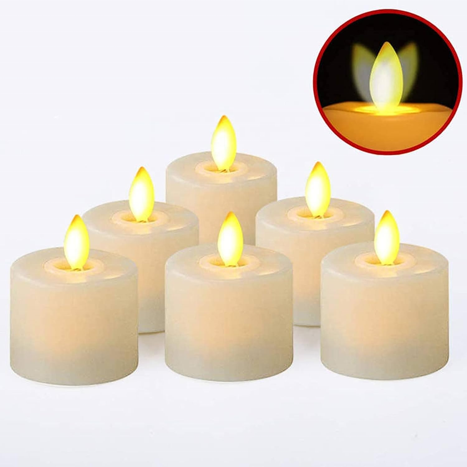 Christmas 3d real flame  LED candle stick Electronic Tea Light Candles with remote control for Wedding Decoration