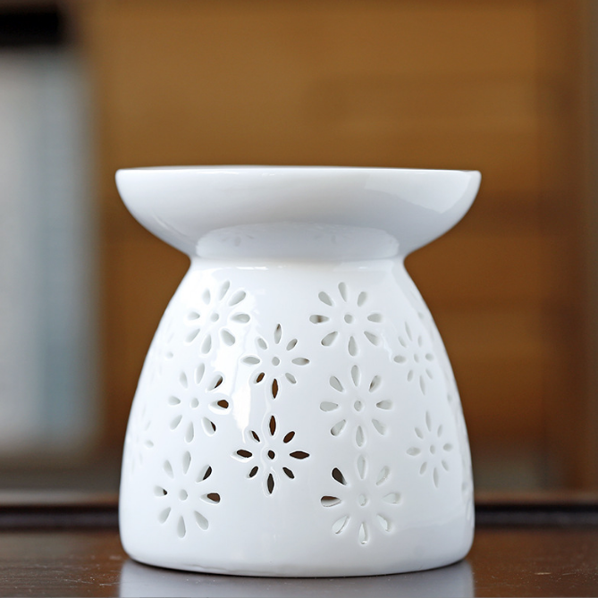 Wholesale Modern Home Decor Custom Incense Wax Burner Ceramic Candle Oil Burner Wax Melt Burner