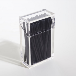 Acrylic Cigarette Style Case With 4 inch Long Black Matches