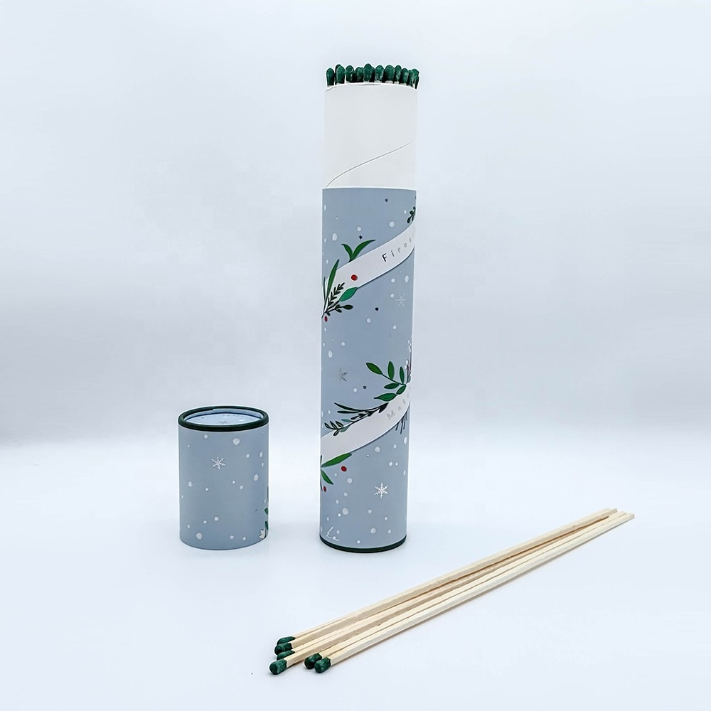 Cylinder custom matches long fireplace matches tube safety matches