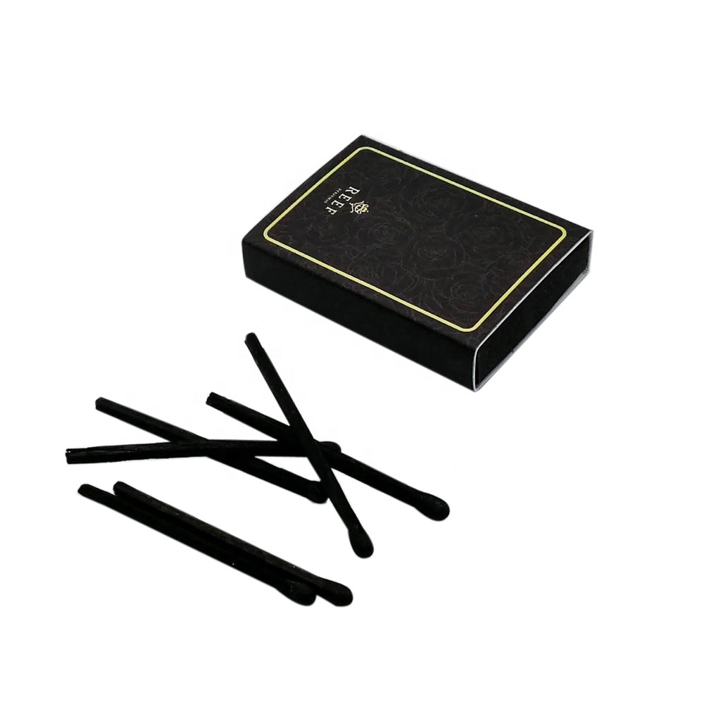 Small Box Matches custom logo box safety matches black sticks matches with black head