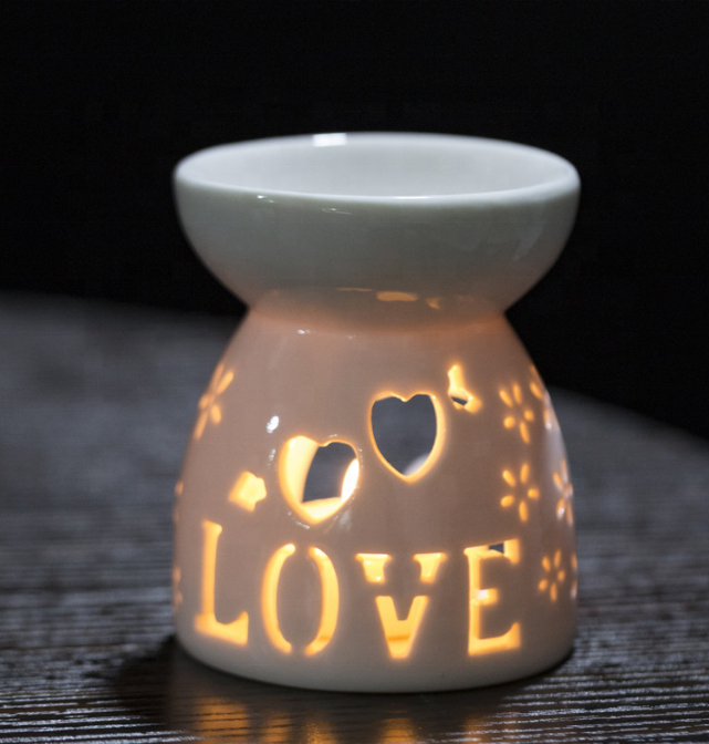 Wholesale Modern Home Decor Custom Incense Wax Burner Ceramic Candle Oil Burner Wax Melt Burner