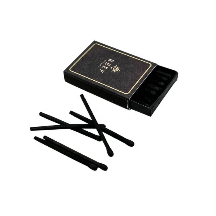 Small Box Matches custom logo box safety matches black sticks matches with black head