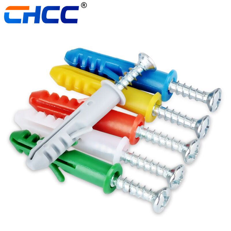 Plastic Expansion screw Tube Pipe Wall Anchors Plugs