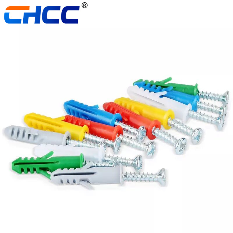 Plastic Expansion screw Tube Pipe Wall Anchors Plugs