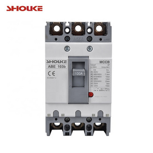 ABE103c 100A 3P molded case circuit breaker ABE TP mccb 100amp 3p  for power panel main switch