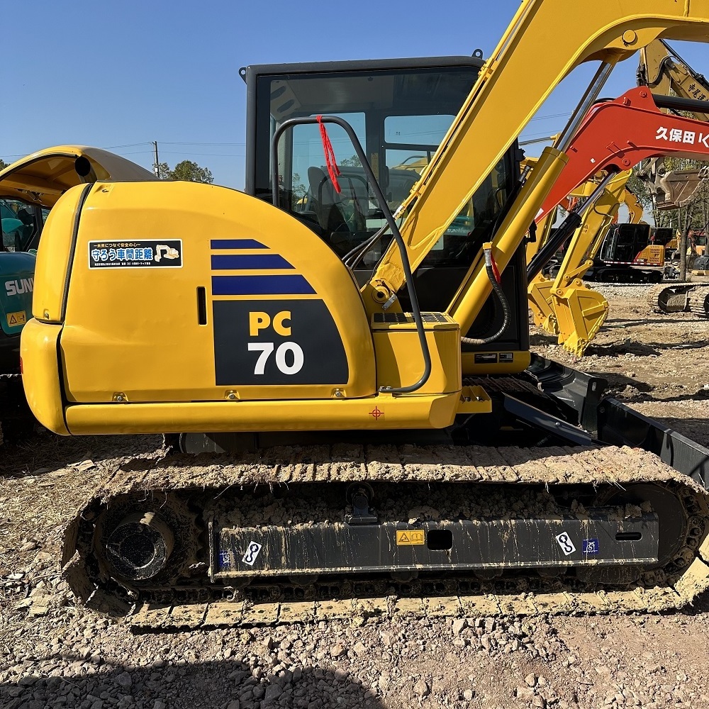 2022 Imported Low Hours Komatsu 70-8 Excavator Used Crawler Excavator PC70-8 7 Ton Mini Komatsu Excavators for Sale