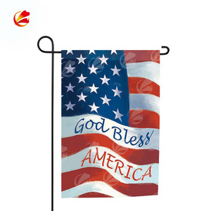 factory direct American 3D Garden Flag ,customized Garden Flag ,Outdoor Decorations for double side printing