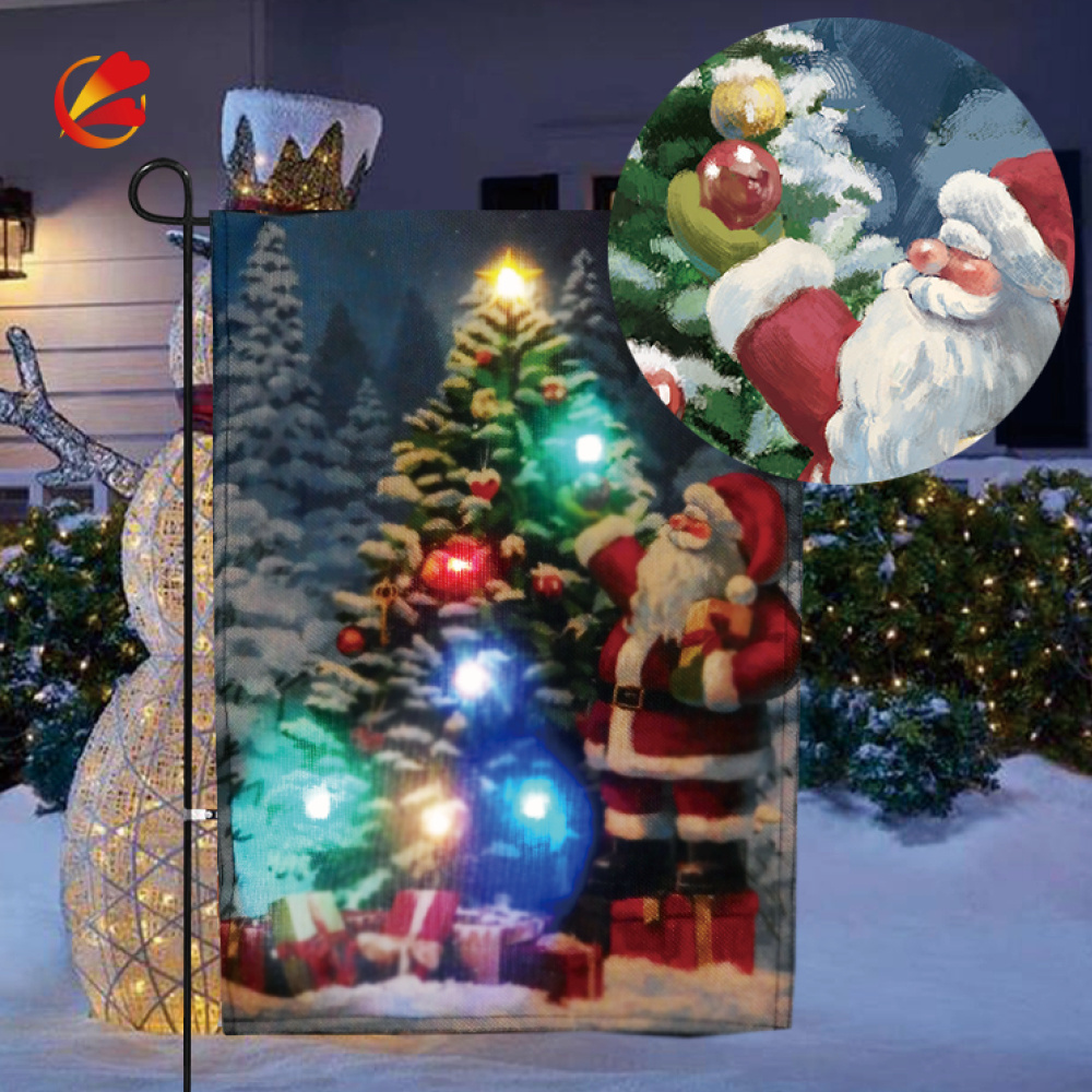 Christmas 3D Garden Flag Outdoor Decorations for Outside Double-Sided Printed, pumpkin Flags 12x18