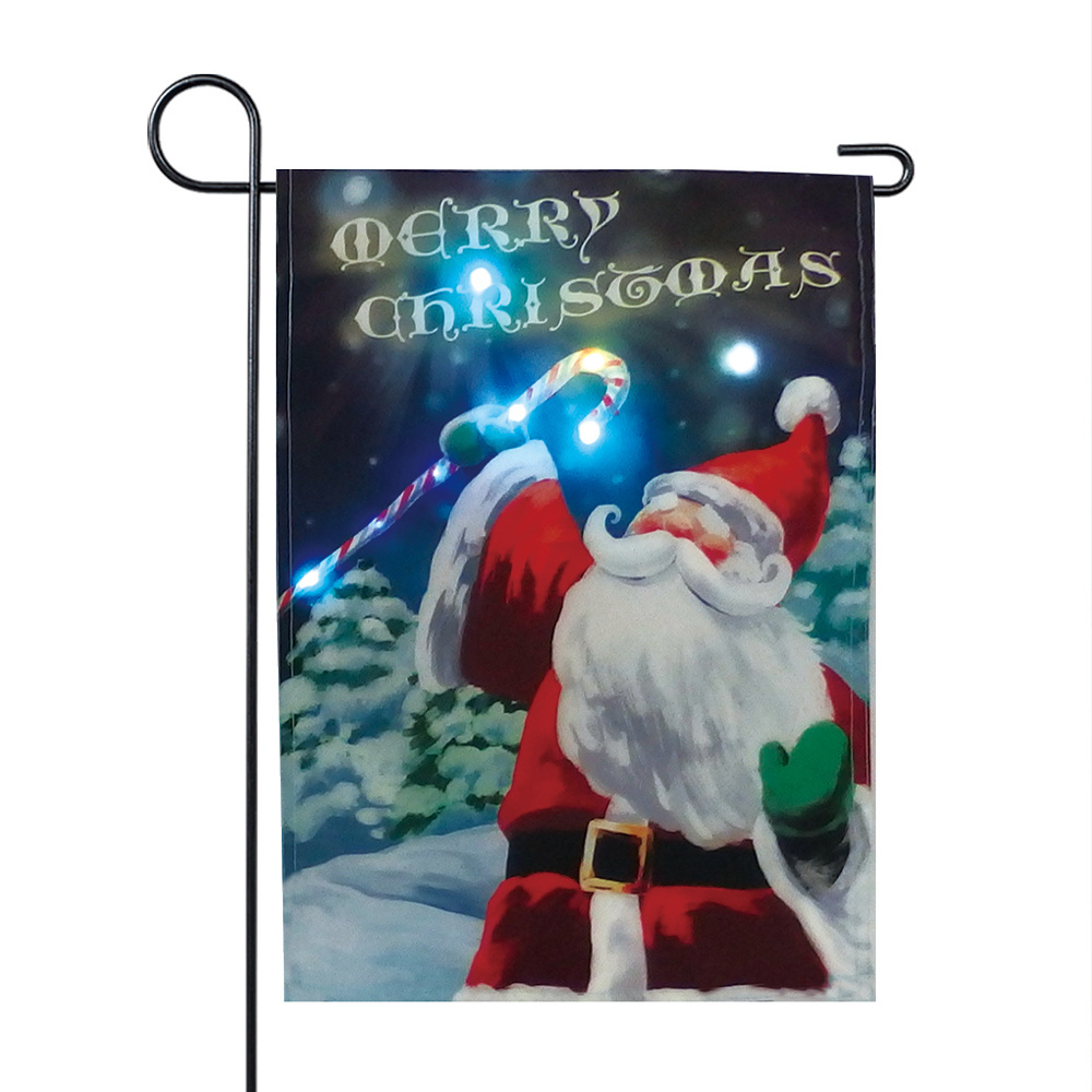 Christmas 3D Garden Flag Outdoor Decorations for Outside Double-Sided Printed, pumpkin Flags 12x18