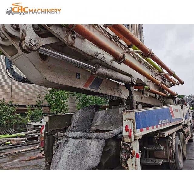 Used 2012 Truck Mounted Concrete Pumps Zoomlion ZLJ5335THB 47X-5RZ Used Concrete Pumps Zoomlion 47M Concrete Pump Truck On Sales