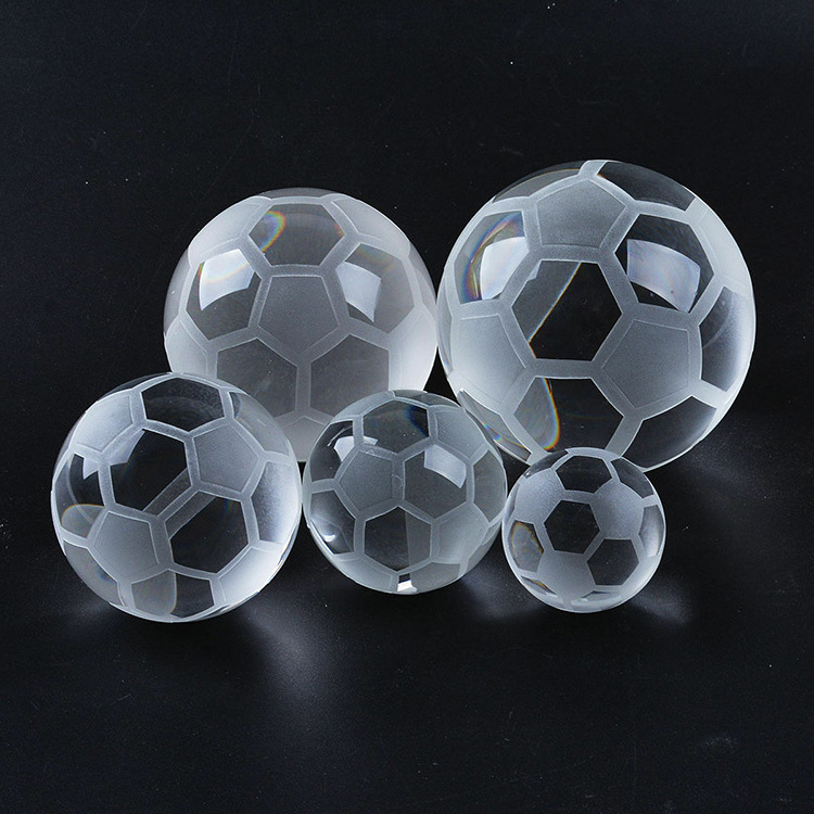 k9 crystal globe soccer ball crystal football paperweight