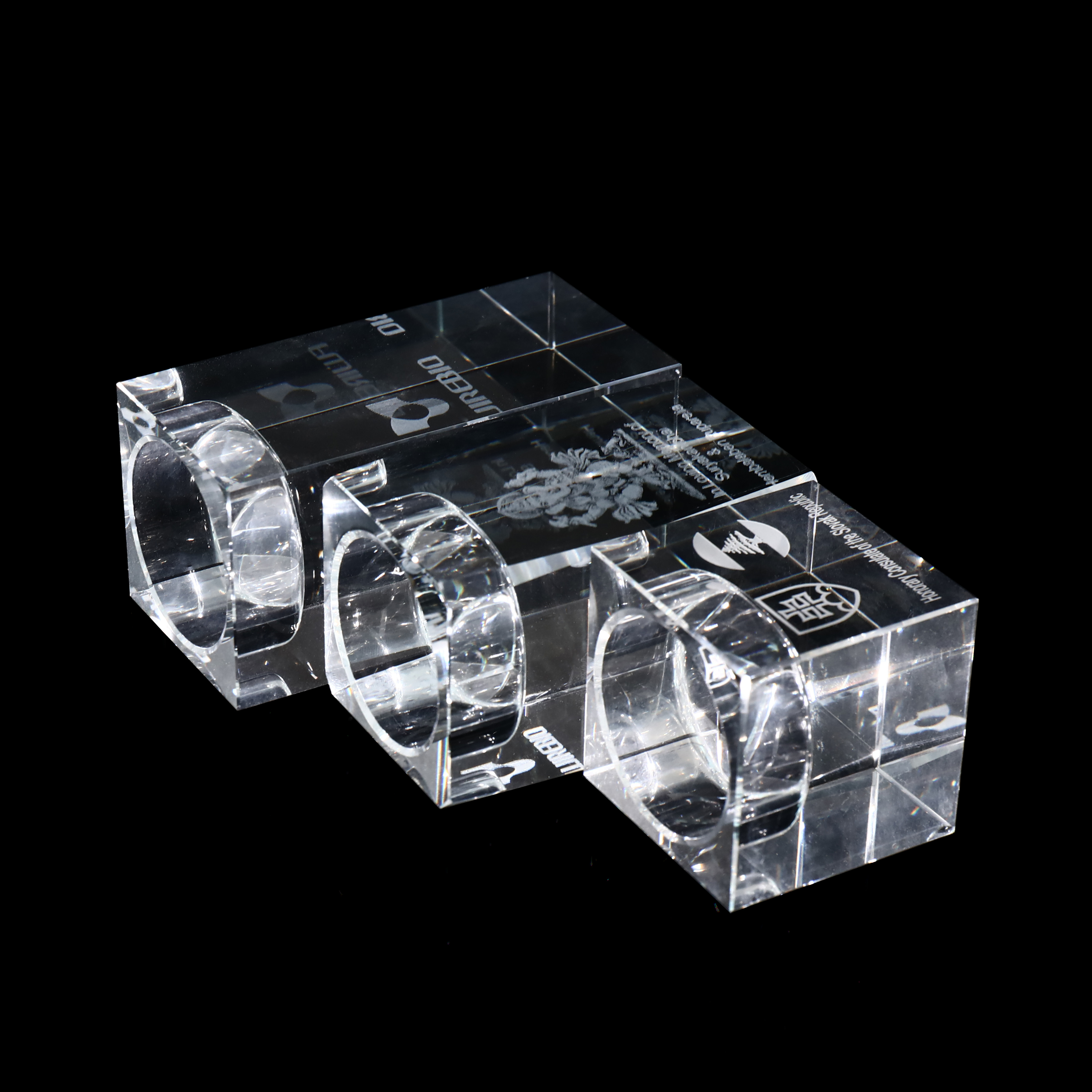 MH-1531 crystal cube shaped tealight candle holders crystal wedding tealight holders