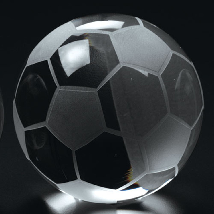 k9 crystal globe soccer ball crystal football paperweight