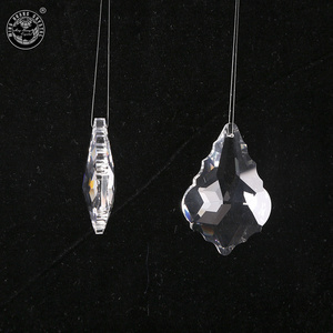 Maple Shape Crystal Pendant Accessories Wedding Home Decor Crystal Prisms Chandelier Parts Ornament