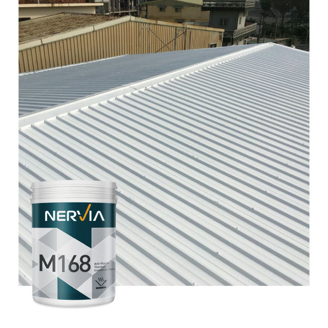 Taiwan Nervia best selling liquid polyurethane rubber waterproof roof coating for corrugated metal sheet