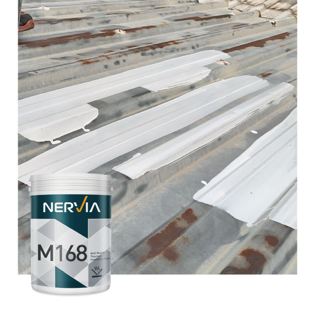 Taiwan Nervia best selling liquid polyurethane rubber waterproof roof coating for corrugated metal sheet