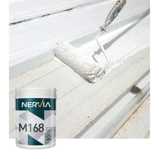 Taiwan Nervia best selling liquid polyurethane rubber waterproof roof coating for corrugated metal sheet