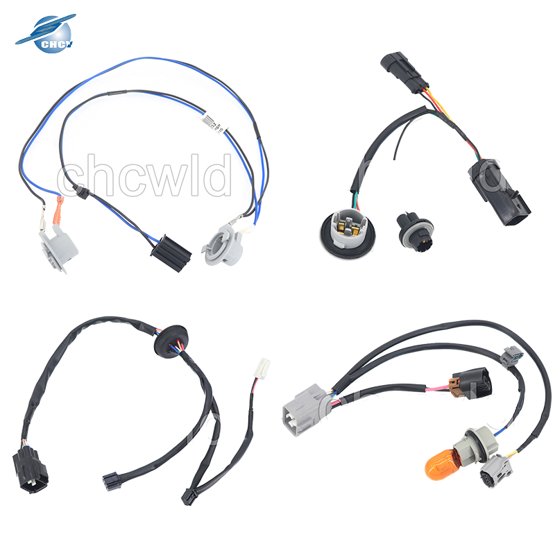 Custom Automotive LED Light and Motorcycle Headlight Wire Harness for Automobile Application