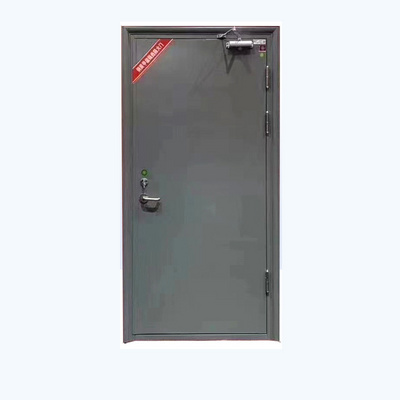 Hotel fire rated metal doors 60mins one hour black interior fire steel door