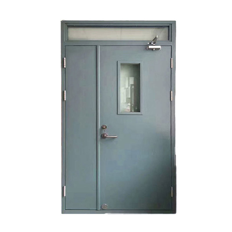 Hotel fire rated metal doors 60mins one hour black interior fire steel door