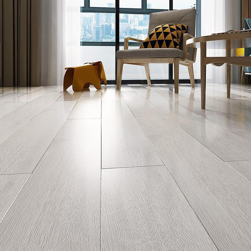 Hdf wood waterproof grey color 12mm smoked oak solid terrace laminate floor