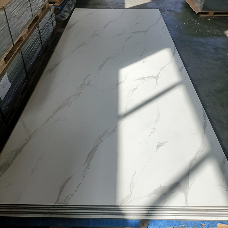 eco-friendly 1220*2440mm 4x8 waterproof marble sheet wall panel