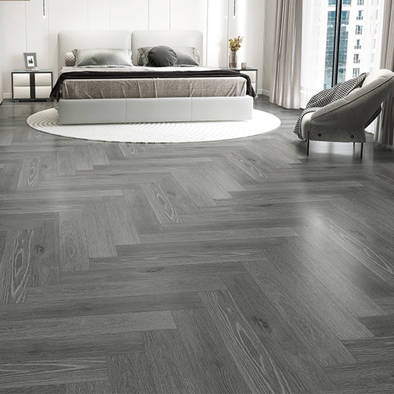 Hdf wood waterproof grey color 12mm smoked oak solid terrace laminate floor