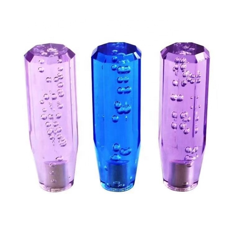 NEW ACRYLIC BUBBLE DILDO MANUAL GEAR STICK SHIFTER RACE DRIFT SHORT SHIFT KNOB