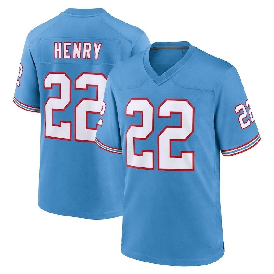 Wholesale American Football Jersey #22 Derrick Henry 34 Earl Campbell 31 Kevin Byard Stitched USA Football Uniform