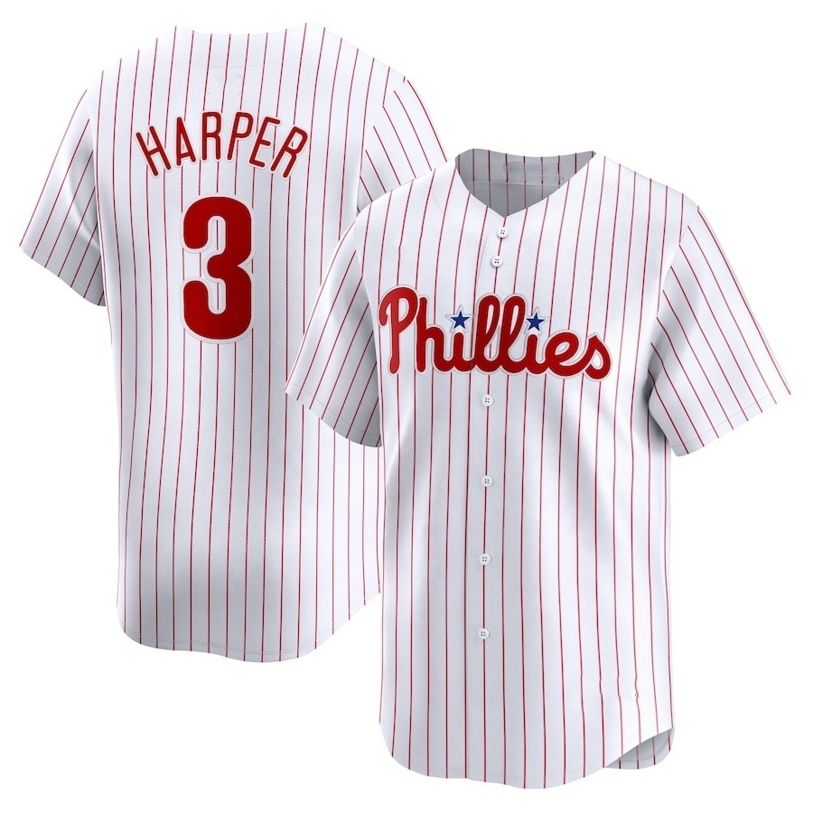 Wholesale Stitched Philadelphia Baseball Jersey Men's American Baseball Softball Uniform #3 Harper 8 Castellanos