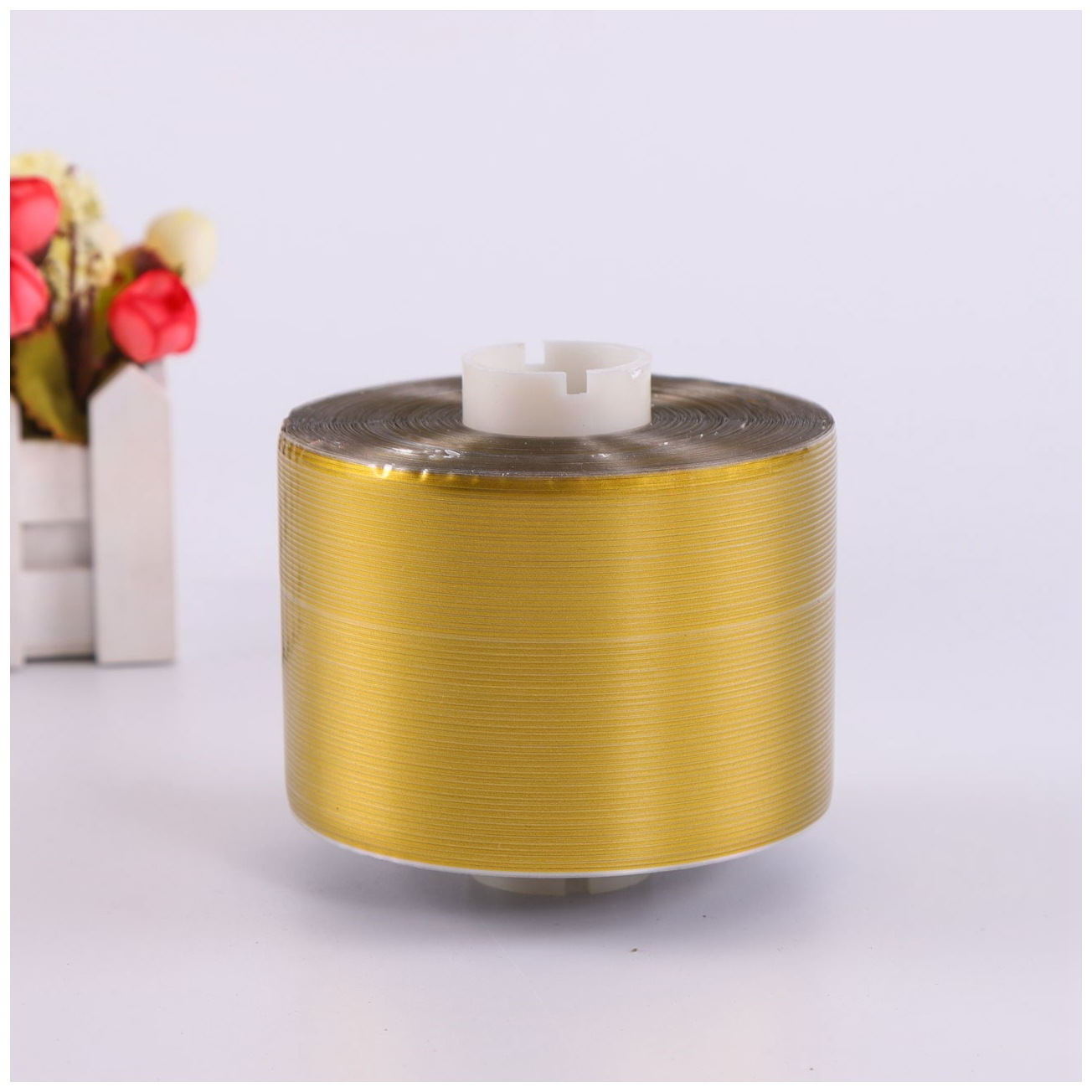 Golden Mental Self Adhesive Holographic PET Tear Strip Tape