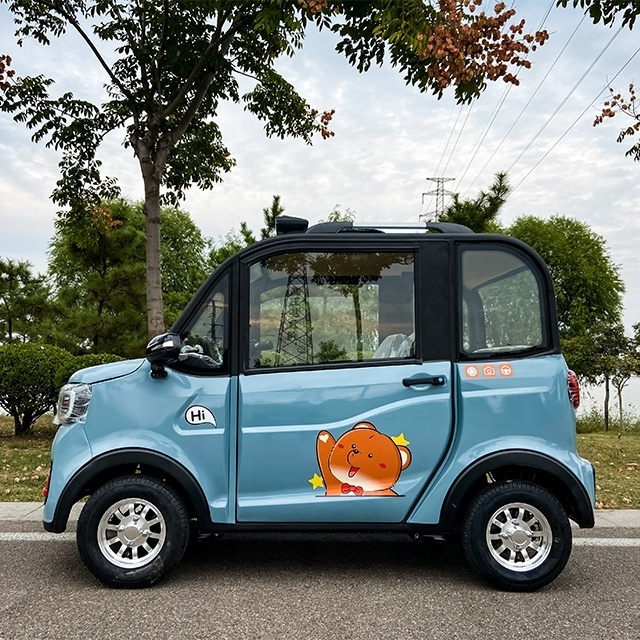 4 Seater Electric Scooter Car Adult Vehicles without Battery / 1000W 4 Wheels Enclosed Mini Ecar Electric Scooter Car for Adults