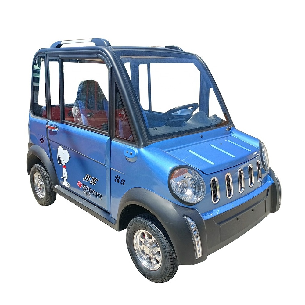 45km Two Doors 2kW Luxury Small Electric Car Adult Vehicle / Bangladesh Cheap Adult 4 Wheel 2 Door Electric Mini EV Car for Sale