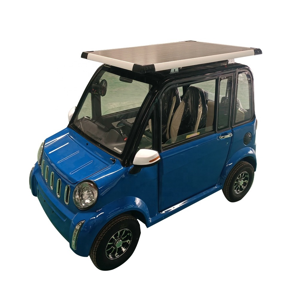 45km Two Doors 2kW Luxury Small Electric Car Adult Vehicle / Bangladesh Cheap Adult 4 Wheel 2 Door Electric Mini EV Car for Sale