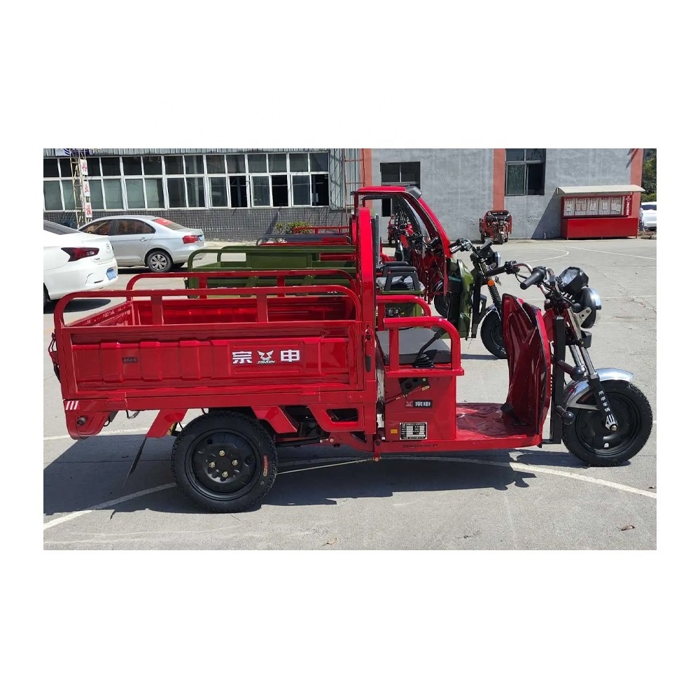 Heavy Carry Load 3 Wheel Electric Tricycle for Delivery Cargo / Tunisia Ghana Algeria 3 Wheeler Dumper Cargo Vehicle Tricycle