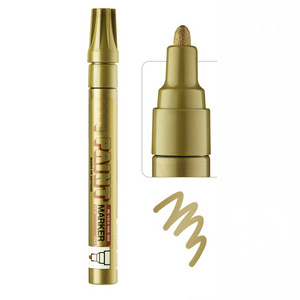 Gold Paint Marker Pen Set Custom Permanent Markers for Iron and Steel Industry Tire Paint Does Not Fade