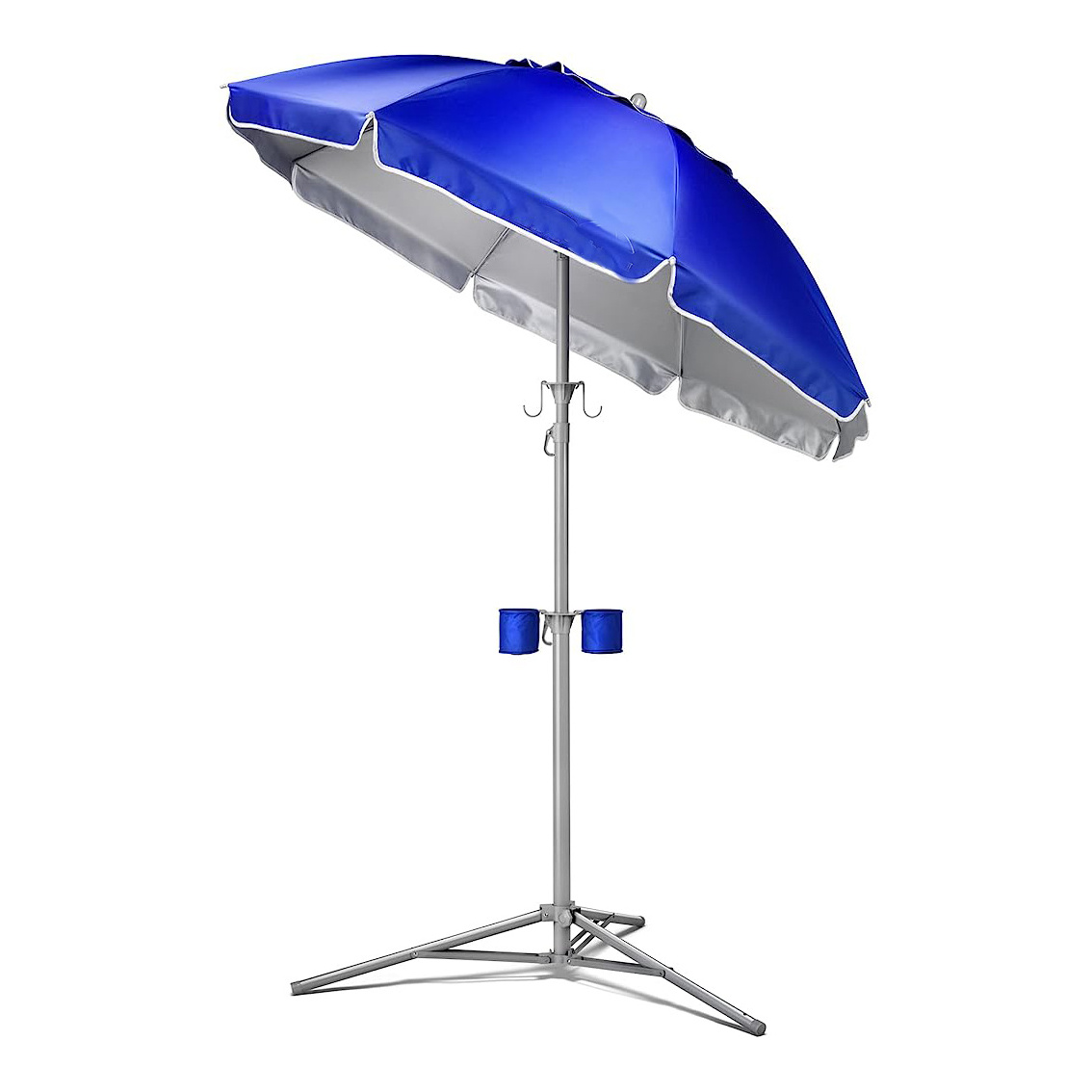 Beach Large Sun Shade Umbrella Big Portable Lightweight Adjustable Instant Sun Protection Umbrellas with Custom Logo