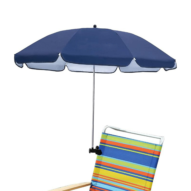 Custom Umbrella with Universal Clamp Portable Patio Chair Beach Chair Stroller Sport Chair Wheelchair