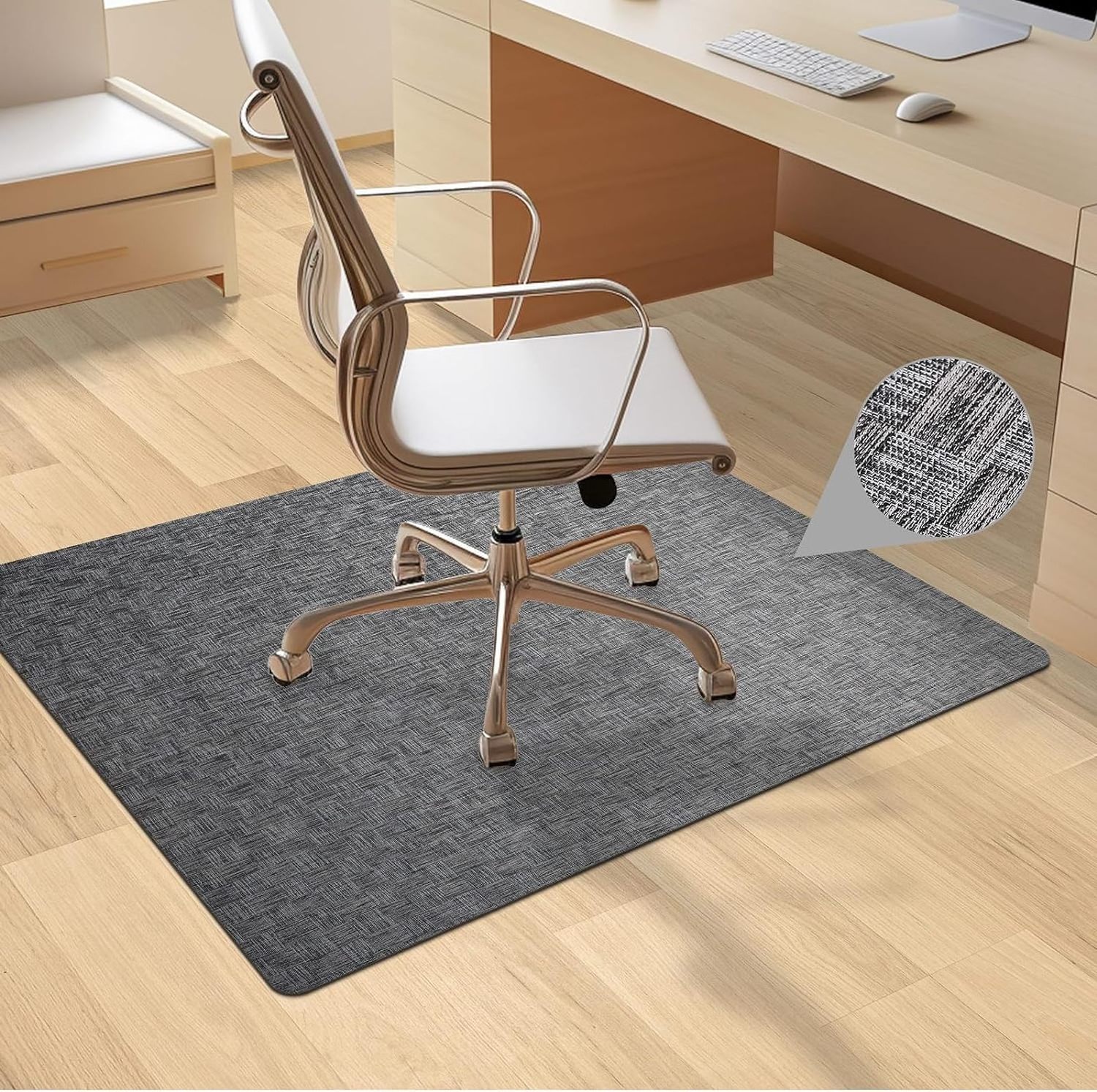 Desk Chair Mat Custom Non Slip Floor Mat for Wheel Chair Office Home Hardwood Floor