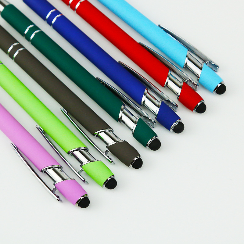 Professional factory Fancy Ballpoint Pen 2 in 1 Ballpoint Pen With Stylus Tip Metal Stylus For Touch Screen