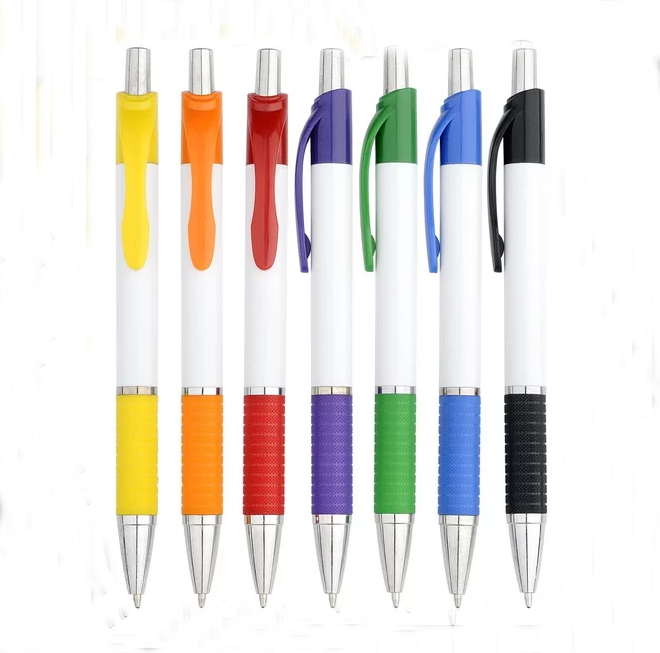 custom logo black square rubber ball point pen