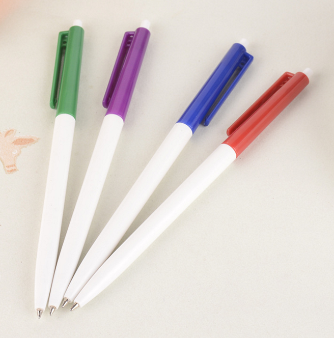 custom logo black square rubber ball point pen