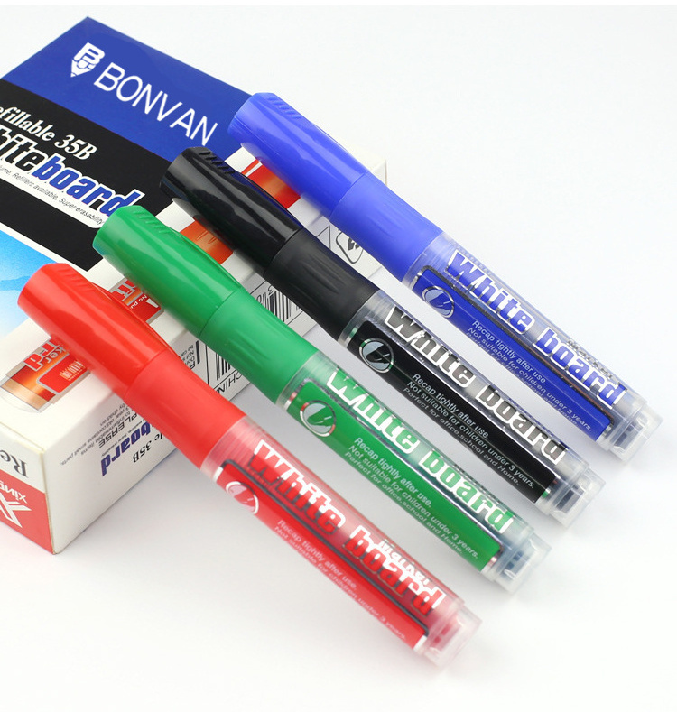 Odorless Wholesale Refillable White Board Marker Pen Custom Cheap Dry Erase Whiteboard Marker with Logo