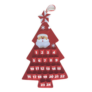 OurWarm Christmas Advent Calendar 24 Days Countdown Calendar for Home Classroom Door Wall Hanging Christmas Decorations